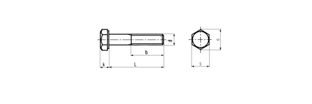 HEXAGON HEAD BOLT - FINE PITCH (DIN 960 / ISO 8765)